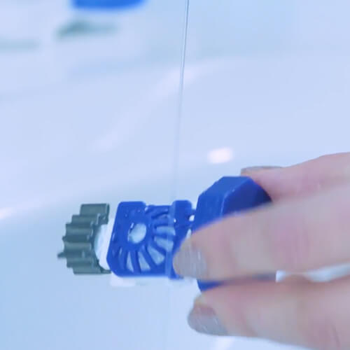 Промывка линз в корзинках перекисным раствором