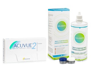 Acuvue 2 (6 линз) + Solunate Multi-Purpose 400 мл с контейнером