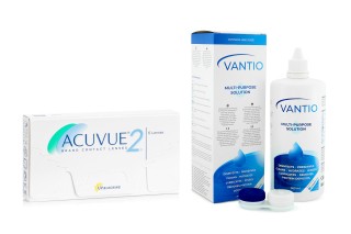 Acuvue 2 (6 lēcas) + Vantio Multi-Purpose 360 ml ar lēcu konteineru