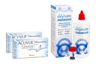 Acuvue Oasys (12 lēcas) + Oxynate Peroxide 380 ml ar lēcu konteineru