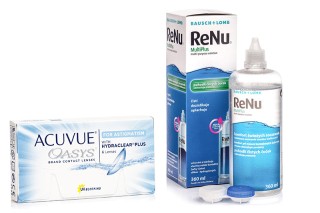 Acuvue Oasys astigmātismam (6 lēcas) + ReNu MultiPlus 360 ml ar lēcu konteineru