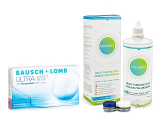 Bausch + Lomb ULTRA (6 линз) + Solunate Multi-Purpose 400 мл с контейнером