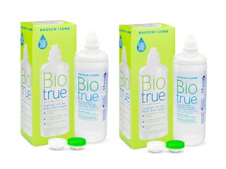 Biotrue Multi-Purpose 2 x 300 ml ar lēcu futrāļiem
