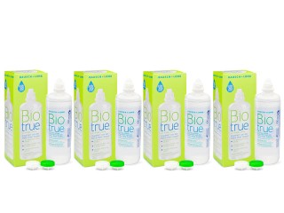 Biotrue Multi-Purpose 4 x 300 ml ar lēcu futrāļiem