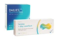 DAILIES AquaComfort Plus (90 lēcas) + Lenjoy 1 Day Comfort (10 lēcas)