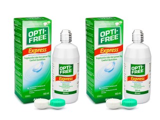 OPTI-FREE Express 2 x 355 ml ar lēcu konteineriem