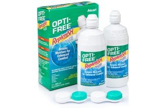 OPTI-FREE RepleniSH 2 x 300 ml ar lēcu konteineriem