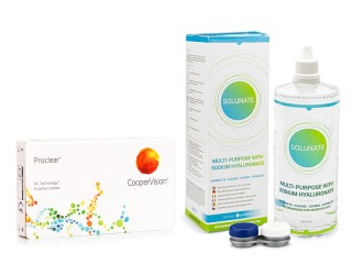 Proclear Compatibles Sphere CooperVision (6 lēcas) + Solunate Multi-Purpose 400 ml ar lēcu konteineru