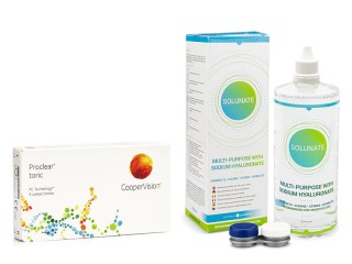 Proclear Toric CooperVision (6 lēcas) + Solunate Multi-Purpose 400 ml ar lēcu konteineru
